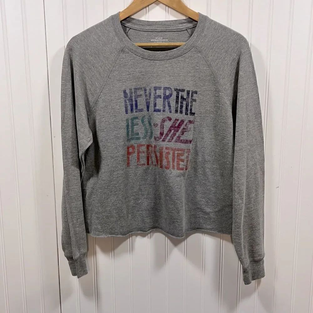 Anthropologie long sleeve graphic top